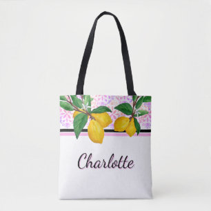 Sac à main personnalisé Citron Amalfi Rose Citrus