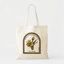 Sac à main personnalisé Fleur du mois de naissance