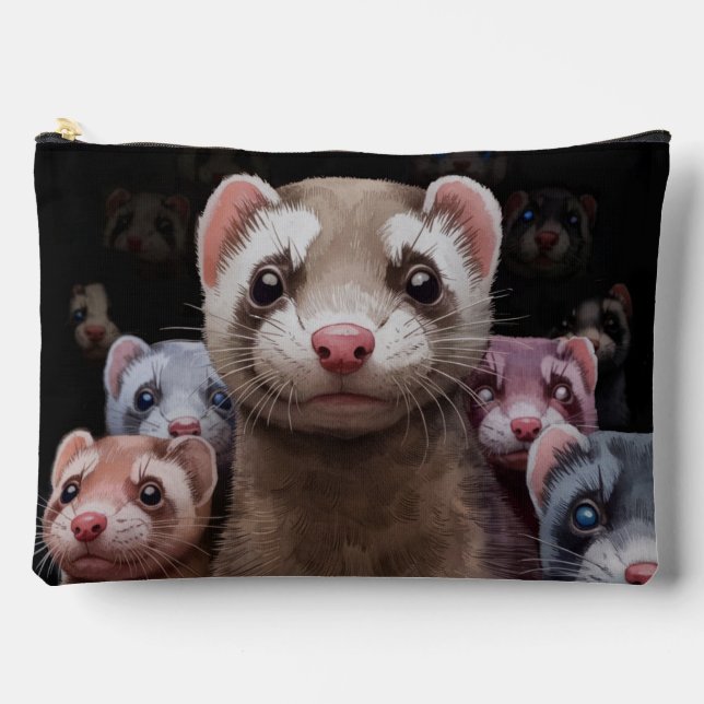Sac à main pour accessoires pour furets stoïques (Recto)