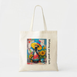 Sac à main tournesol et fille