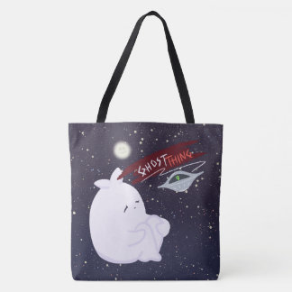 Sac à main tout imprimé Cute Ghost & UFO