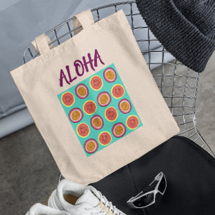 Sac à main turquoise Aloha Hawaïen Rétro Fruit
