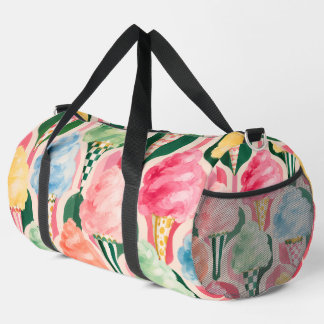 Sac à main vibrant à motif floral aquarelle