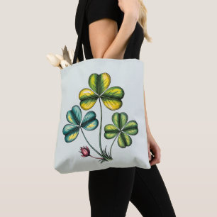 Sac à main vintage botanique Trèfle St Patrick