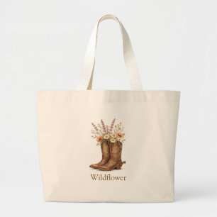 Sac à main Western en toile avec bottes florales e