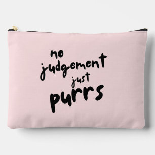 Sac à maquillage en typographie noire 'Pas de juge