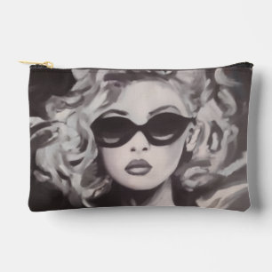 Sac À Maquillage Femme Pop Art Noir Et Blanc Moder