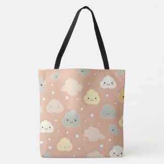 Sac à pendentif Clouds Motif Parti de bois d'oeuvr