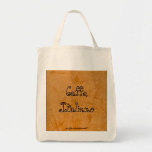 Sac à provisions orange toscan Caffe Italiano