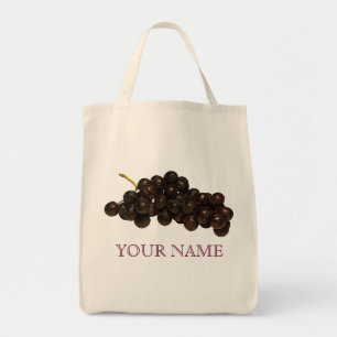 Sac à provisions réutilisable de raisins pourpres