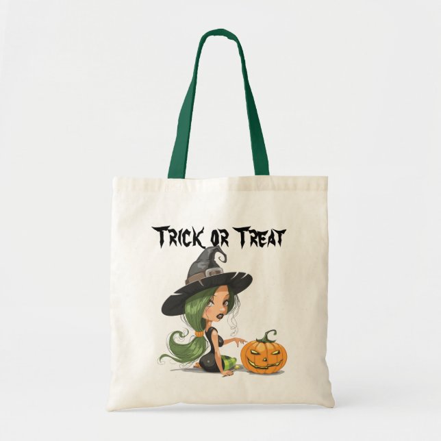 Sac à sorcière mignonne Halloween (Devant)