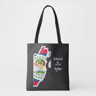 Sac à Tote des Béliziens qui Boivent Ensemble