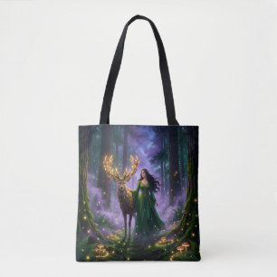 Sac à Tote Gardien de la Forêt Enchantée & Cerf Ma