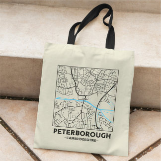 Sac à Tote Plan de la Ville de Peterborough, Cambr