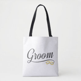 Sac à Tote Simple Mariage Floral Calligraphie | To