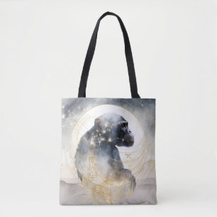 Sac à Tote Singe Chimpanzé Gardien Tissé de Rêves
