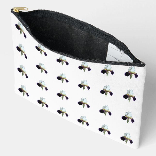 Sac Accessoire Iris Violet et Blanc (Ouvrir)