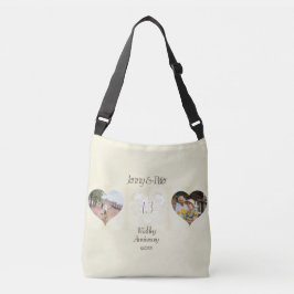 Sac Ajustable 13e anniversaire de Mariage Coeur dentelé