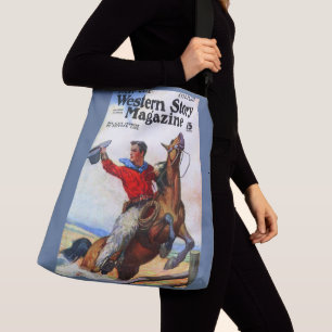 Sac Ajustable 1924 La revue Western Story en couverture.