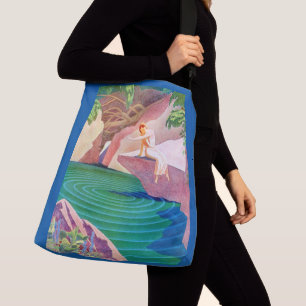 Sac Ajustable 1931 femme art déco par un étang print