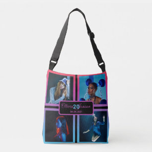 Sac Ajustable 20e anniversaire sur mesure photo collage femme no