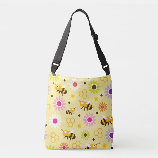 Sac Ajustable Abeille & Fleurs (Devant)