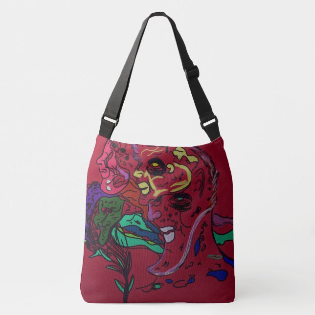 Sac Ajustable Abstract Moon Galaxy Art  (Devant)