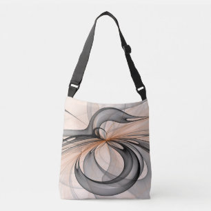 Sac Ajustable Abstrait Anthracite Grey Sienna Art moderne fracta