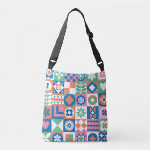 Sac Ajustable Abstrait Floral Scandinavian Folk Motif