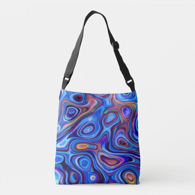 Sac Ajustable Abstrait Paint Swirls violet rose bleu orange (Dos)