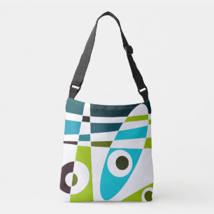 Sac Ajustable Abstrait Surf Olive Blue Turquoise Planner