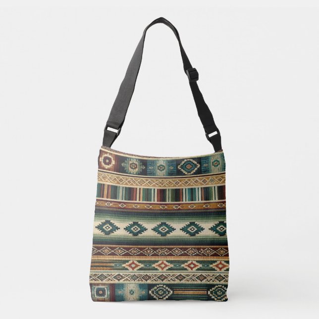 Sac Ajustable "AGUACATE" - FOURRE-TOUT RÉGLABLE - Tissu mexicain (Devant)