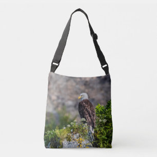 Sac Ajustable Aigle bald assis sur le rocher