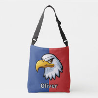 Aigle de dessin animé patriotique personnalisé en 