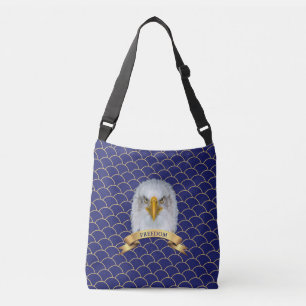 Sac Ajustable Aigle et ruban sur des cercles bleus sans fin