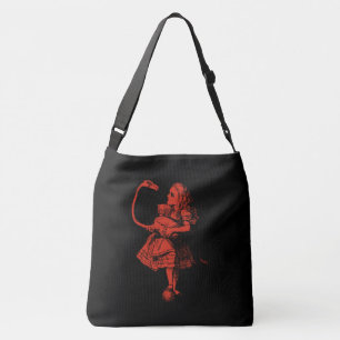 Sac Ajustable Alice au pays des merveilles et Flamant rose