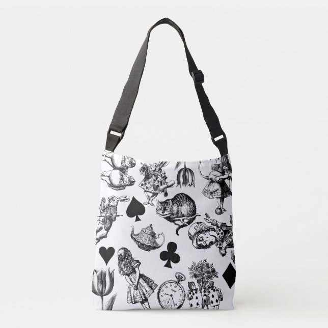 Sac Ajustable Alice White Rabbit Wonderland Classic (Devant)
