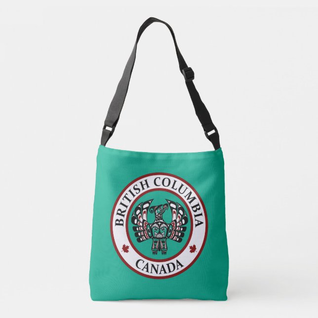 Sac Ajustable Amérindien Noir Haida Art Thunderbird (Dos)