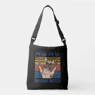 Sac Ajustable Amoureux de les chiens Bulldog Pew Pew Madafakas