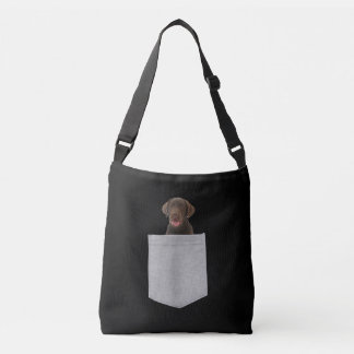 Sac Ajustable Amoureux des chiens | Chocolat Labrador Puppy in P
