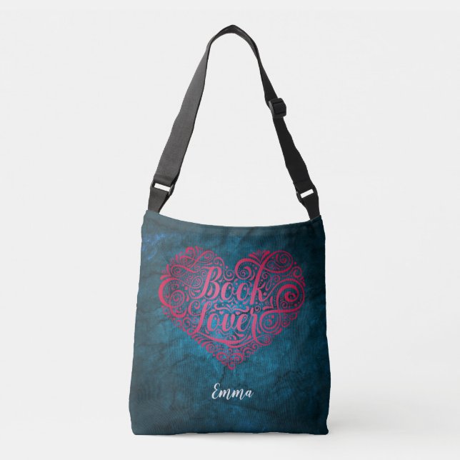Sac Ajustable Amoureux des livres personnalisable (Devant)