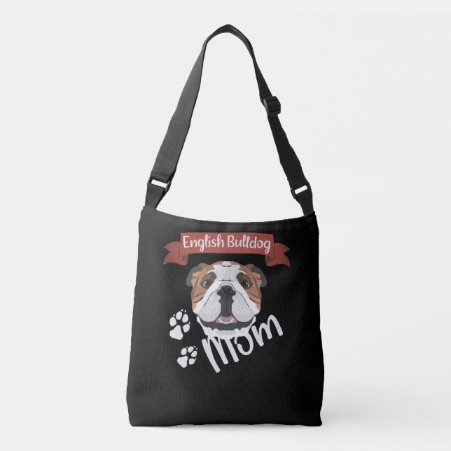 Sac Ajustable Anglais Bulldog Maman, Chien Maman (Devant)