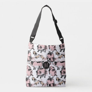 Sac Ajustable Année chinoise de porc Monogramme original Anniver