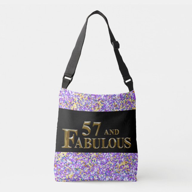 Sac Ajustable Anniversaire 57 ans (Devant)