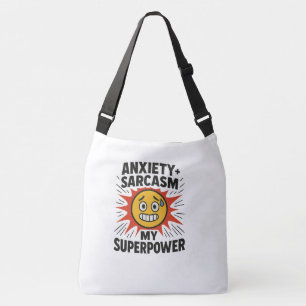 Sac Ajustable Anxiété et Sarcasme Emoji Drôle