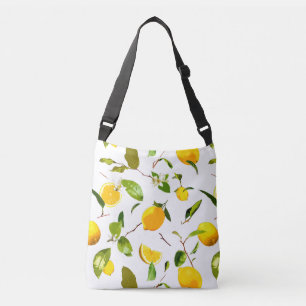 Sac Ajustable Aquarelle Citron et Feuilles 16