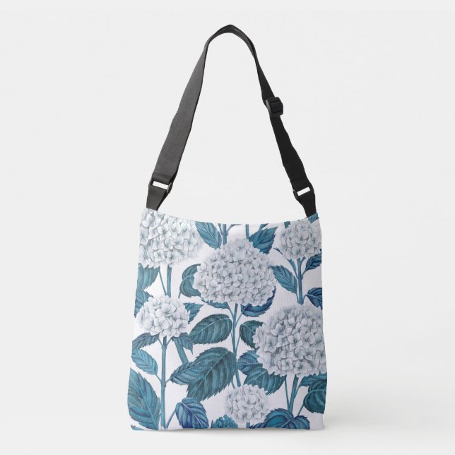 Sac Ajustable Aquarelle d'hydrangée blanche (Devant)