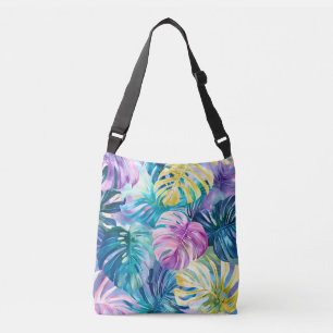 Sac Ajustable Aquarelle d'or Paradis Feuille tropical