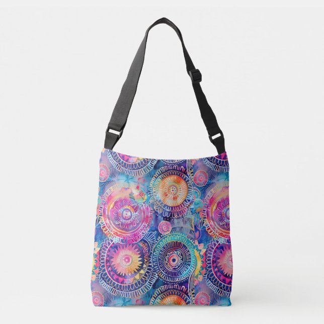 Sac Ajustable Aquarelle dynamique Mandala (Devant)