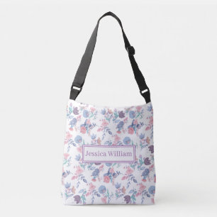 Sac Ajustable Aquarelle moderne personnelle Blue Hydrangeas Flor